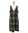 Total pattern Jumper Skirt(Brown-F)