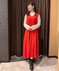 Sprinkle Jacquard North Li Dress(Red-F)