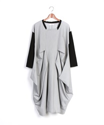 Big tuck dress(Grey-Free)