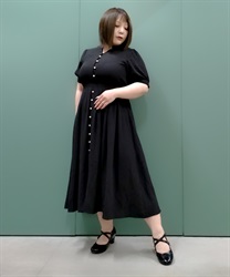 Pearl buttonac Dress(Black-F)