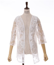 Tulle lace cardde(White-F)
