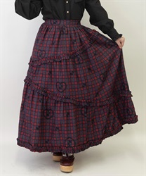 Osanpo Terrier Pattern Skirt(Wine-M)