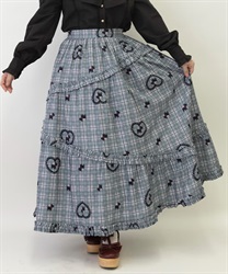 Osanpo Terrier Pattern Skirt(Grey-M)