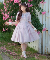 Cotton lace Dress(Pink-F)
