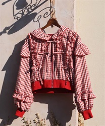 Frilled blouson(Red-F)
