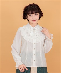 3WAY with jabo Blouse(White-F)