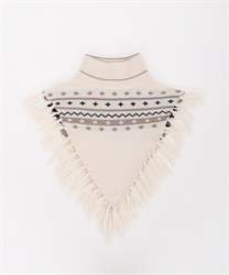 Knit neck warmer(Ecru-M)