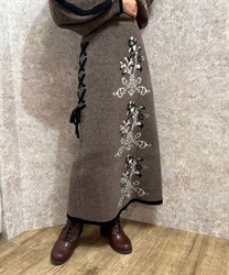 Ornament JQ Knit Skirt