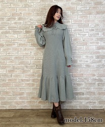 【Time Sale】One-piece with collar