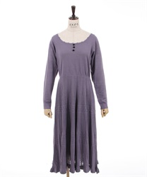 Tiad -style knit Dress(Purple-F)