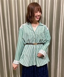 【Time Sale】Stripe pattern shirt