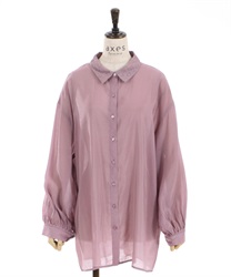 Color Sheer Shirt(Lavender-F)