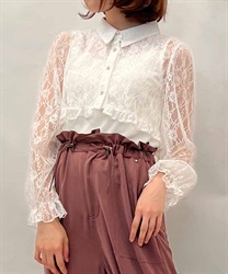 Lace cropped Blouse