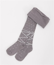 Knit tight with lace-up pattern(Grey-M)