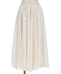 Lace circular Skirt(Ecru-F)