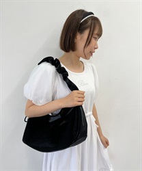 Round shoulder Bag(Black-F)