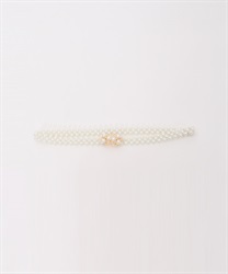 Pearl rubber Belt(Gold-F)