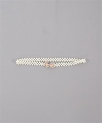 Butterfly pearl rubber Belt(Gold-F)