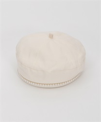Pearl design beret(Ecru-F)