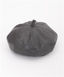 Leather beret(Grey-M)