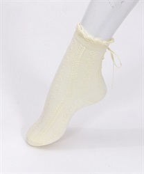 Lace -up socks(Ecru-F)
