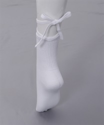 Lace -up socks(White-F)