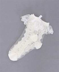 Lacy socks(White-M)