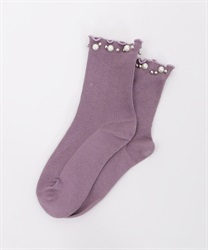 Pearls socks(Lavender-M)