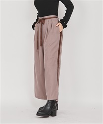Side line wide pants(Mocha-F)