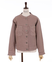 Non-collar jacket(Pink-M)