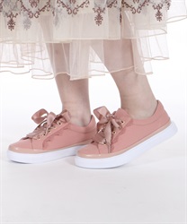 Lace -up sneakers(Pink-S)
