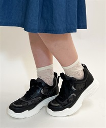 Dot tulle sneakers