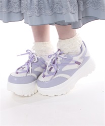 Switching thick bottom sneakers(Lavender-M)