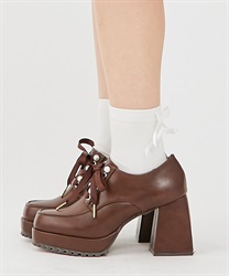 Lace -up shoes(Brown-S)