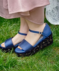 Constellation embroidery Sandals(Navy-S)