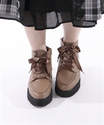 Lace -up short boots(Mocha-S)