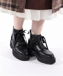 Lace -up short boots