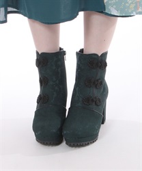 Jacquard China Boots(Green-S)