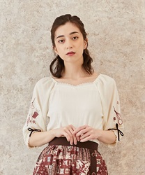 SAJOU embroidery Pullover