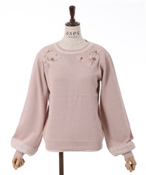 Fairy tale embroidery knit(Pink-F)