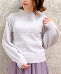 Stellate embroidery feather knit(Lavender-F)