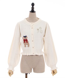 Royal Bears Knit Cardigan(Ecru-F)