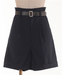 Short pants with Belt(Navy-F)