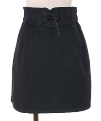 lace up skirt pants(Black-F)