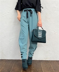 China button line pants(Green-F)