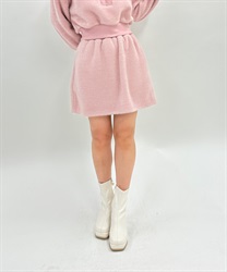 Mall knit style mini Skirt(Pink-F)