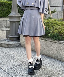 High waist mini Skirt with Belt