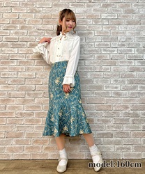 Vintage flower pattern skirt
