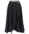 Raffle frilled style Skirt(Black-F)