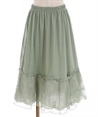 Lace medium petti skirt(Green-F)